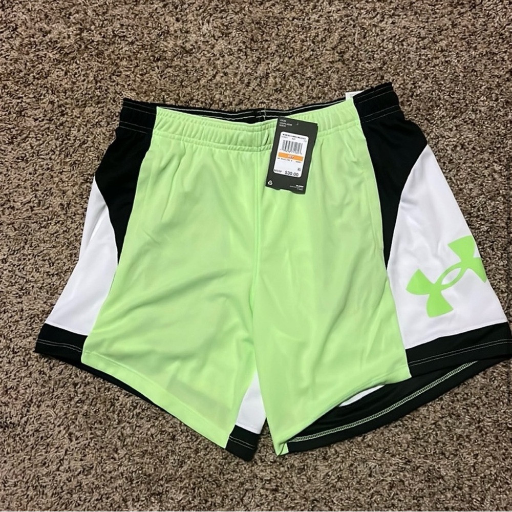 Under Armour Lime and Black Women's Shorts